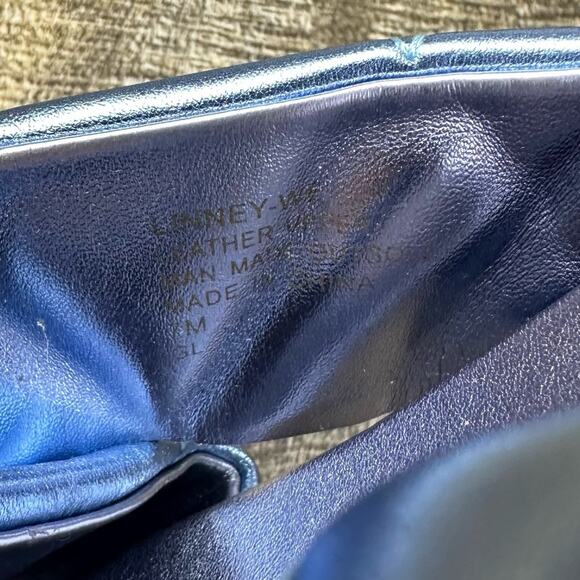 Aerosoles Linney-We metallic leather flat espadrille slide sandals - Picture 7 of 9